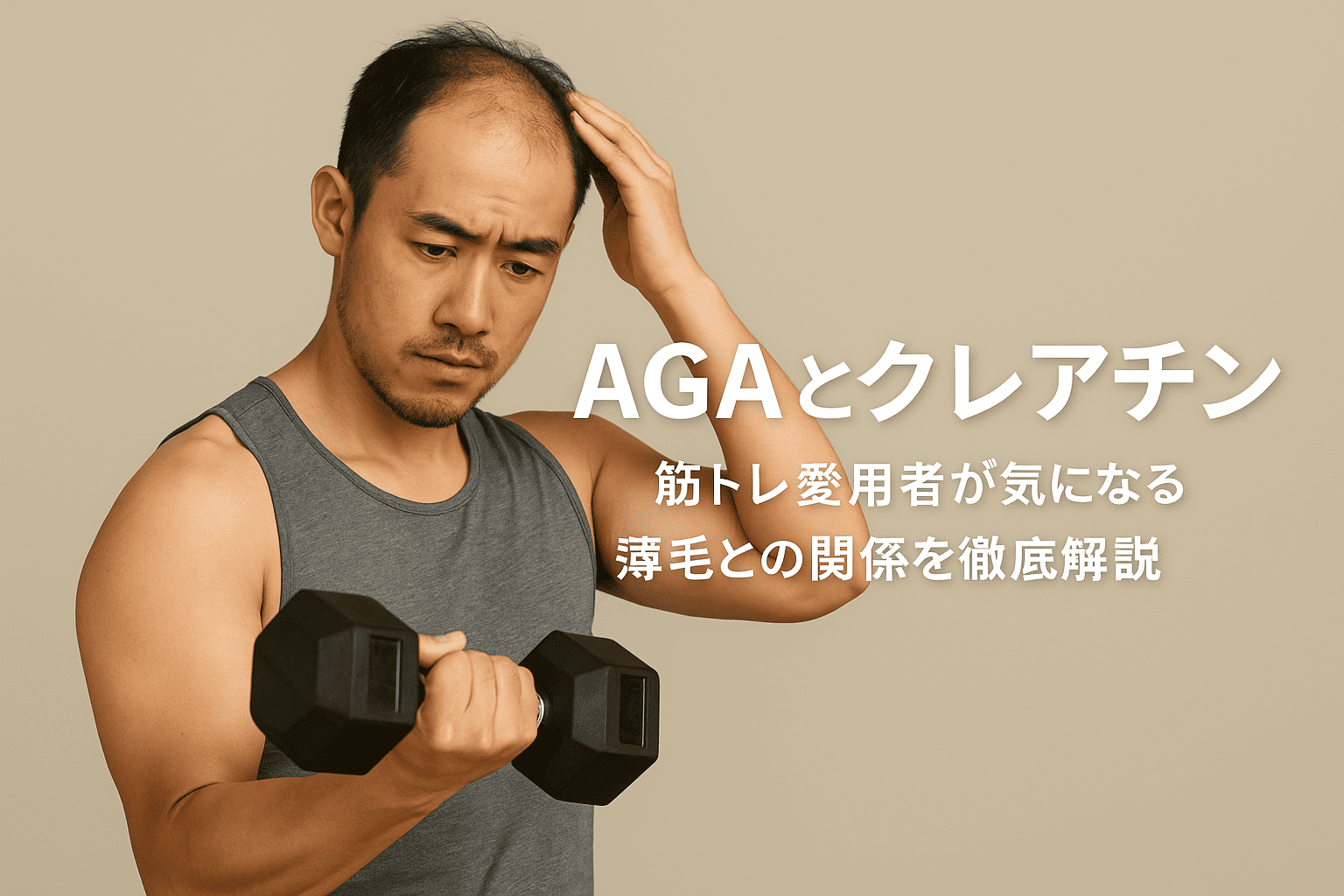 AGAとクレアチン：筋トレ愛用者が気になる薄毛との関係を徹底解説