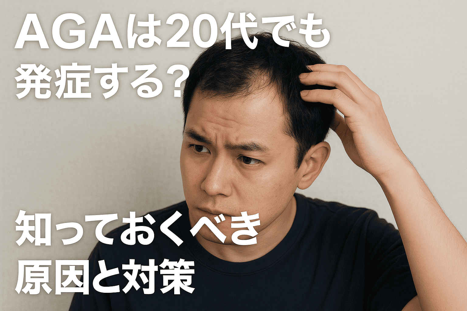 AGAは20代でも発症する？知っておくべき原因と対策