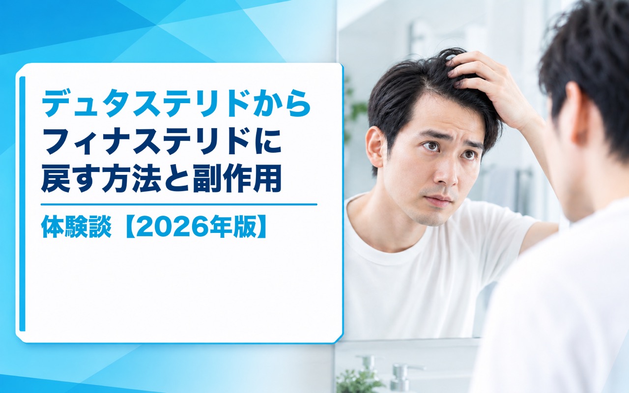デュタステリドからフィナステリドに戻す方法と副作用・体験談【2026年版】